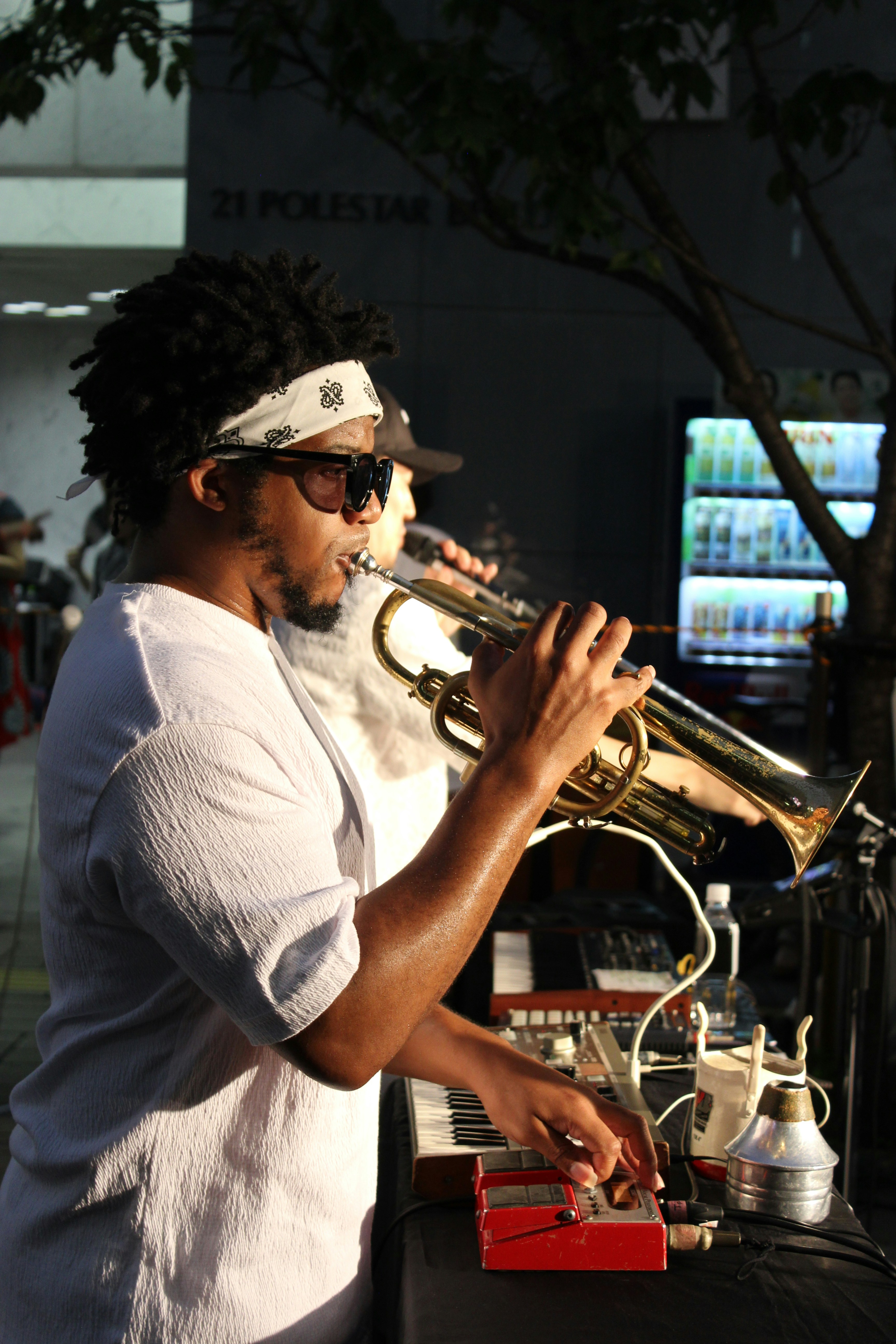Man playing trumpet